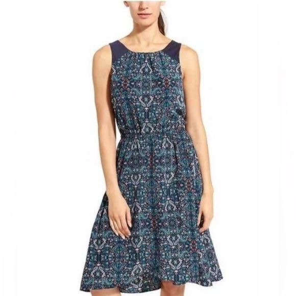 Athleta Patterned Martinique sleeveless Wrap Dress Size XS - Picture 1 of 4
